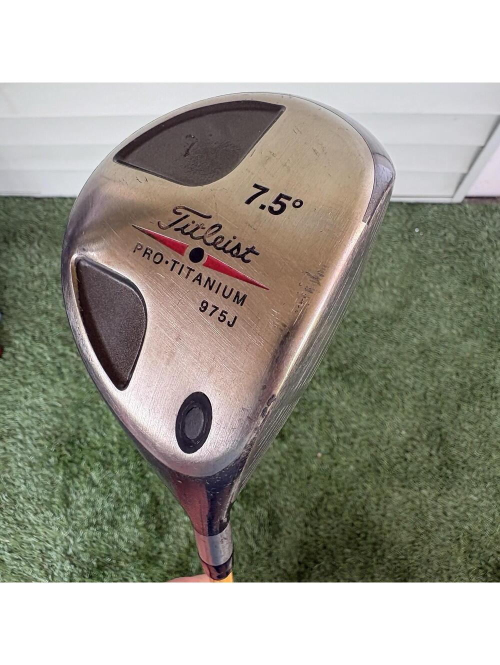 Titleist Pro Titanium 975J 7.5° Driver UST ProForce 75 Gold Graphite S-Flex